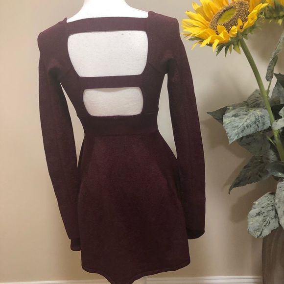 NWOT free people mini dress size S metallic - Picture 6 of 8